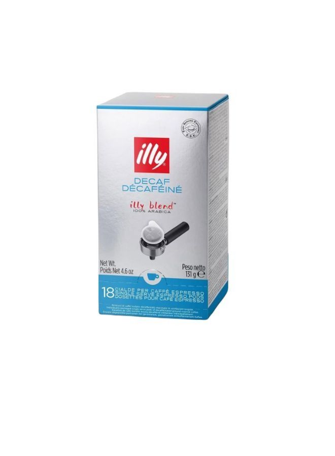 Illy Classico Pods Decaffeinated Medium Roast Classic with Notes Of Chocolate and Caramel 100% Arabica Coffee, All Natural, No Preservatives, 18 Count - Image 2